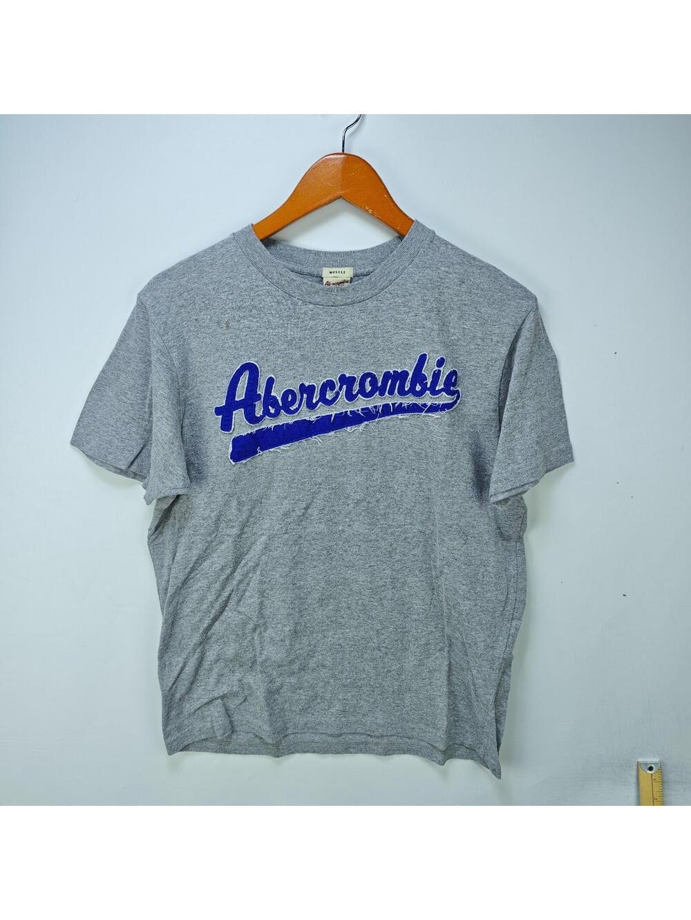 Vintage Abercrombie & Fitch Script Muscle Fit Logo Tee XL